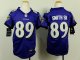 nike youth nfl baltimore ravens #89 smithsr purple jerseys