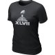 Women NFL Super Bowl XLVII Logo black T-Shirt