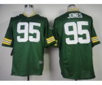 nike nfl green bay packers #95 jones elite green jerseys