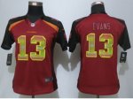 Women New Nike Tampa Bay Buccaneers #13 Evans Red Strobe Jerseys