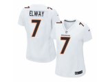 women nike denver broncos #7 john elway white new game jerseys