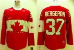 nhl team Canada #37 bergeron red jerseys [2014 Olympic]