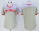 Men's MLB Cincinnati Reds Blank Grey Flexbase Authentic Collection Cooperstown Jersey