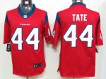 nike nfl houston texans #44 tate red jerseys [nike limited]