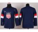 youth 2014 winter olympics nhl jerseys blank blue USA