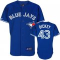 mlb toronto blue jays #43 dickey blue jerseys