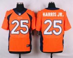 nike denver broncos #25 harris jr.orange elite jerseys