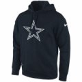 nike nfl dallas cowboys navy ko logo essential pullover hoodie