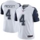Youth Nike Dallas Cowboys #4 Dak Prescott White Rush Limited NFL Jerseys