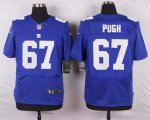 nike new york giants #67 pugh blue elite jerseys