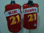 Basketball Jerseys atlanta hawks #21 wilkins red