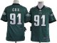nike nfl philadelphia eagles #91 cox green cheap jerseys [game]