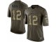 Nike New York Jets #12 Joe Namath army Green Salute to Service L