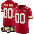 Kansas City Chiefs Active Player Custom Red 2023 F.U.S.E. AFC West Champions With NKH Patch Vapor Untouchable Limited Football Stitched Jersey