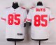nike san francisco 49ers #85 davis white elite jerseys