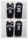 Basketball Brooklyn Nets #11 Kyrie Irving #35 Kevin Durant All Players Option Swingman City Edition Jersey