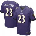 Men's NFL Baltimore Ravens #23 Tony Jefferson Nike Purple Stitched Elite Jerseys