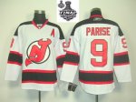 nhl new jersey devils #9 parise white [2012 stanley cup]