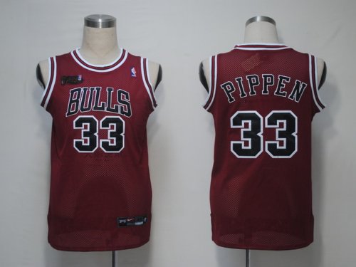 NBA Jerseys Chicago Bulls 33 Pippen Red