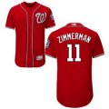 mlb washington nationals #11 ryan zimmerman majestic red flexbase authentic collection player jerseys
