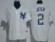 Men MLB New York Yankees #2 Derek Jeter Majestic White 2017 Color Printing Cool Base Jersey