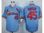 MLB St. Louis Cardinals #45 Bob Gibson Blue 1982 jerseys