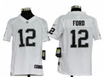 Nike Youth NFL Oakland Raiders #12 Jacoby Ford White Jerseys