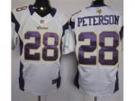 nike nfl minnesota vikings #28 peterson elite white jerseys