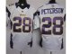 nike nfl minnesota vikings #28 peterson elite white jerseys