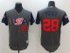 Men's USA Baseball #28 Buster Posey Majestic Grey 2017 World Baseball Classic Stitched Jersey