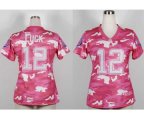 nike women nfl indianapolis colts #12 luck pink [fashion camo]