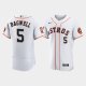 Men's Houston Astros #5 Jeff Bagwell 60th Anniversary Authentic White Jersey