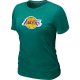 women nba los angeles lakers big & tall primary logo L.Green T-S