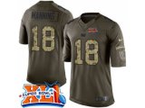 nike indianapolis colts #18 peyton manning green super bowl xli salute to service limited jerseys