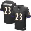 Men's NFL Baltimore Ravens #23 Tony Jefferson Nike Black Stitched Elite Jerseys