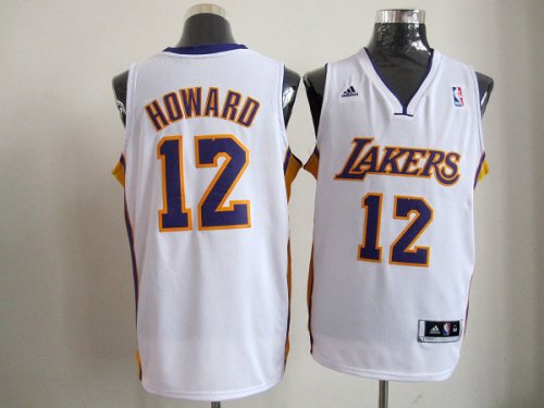nba los angeles lakers #12 dwight howard white [revolution 30 sw