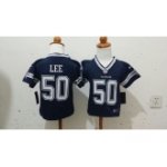 toddlers nike nfl dallas cowboys #50 sean lee blue jerseys