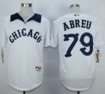 MLB Jersey Chicago White Sox #79 Jose Abreu White 1976 Turn Back