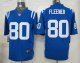 nike nfl indianapolis colts #80 fleener blue jerseys [game]