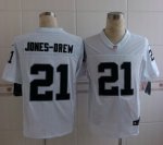 nike nfl oakland raiders #21 jones-drew elite white jerseys