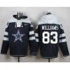 nike nfl dallas cowboys #83 terrance williams navy blue player pullover hoodie