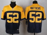 nike green bay packers #52 matthews yellow and blue limited jers