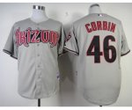 mlb arizona diamondbacks #46 corbin grey jerseys
