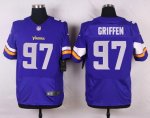 nike minnesota vikings #97 griffen purple elite jerseys