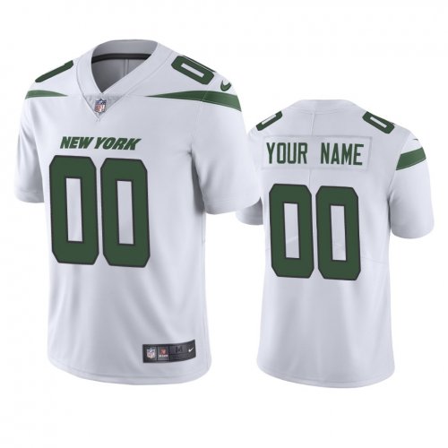 New York Jets Custom White 2019 Vapor Untouchable Limited Jersey - Men\'s