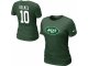 Women Nike New York Jets #10 Santonio Holmes Name & Number T-Shi