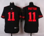 nike san francisco 49ers #11 patton black elite jerseys [oranger