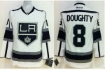 youth nhl los angeles kings #8 doughty white jerseys