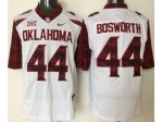 ncaa oklahoma sooners #44 brian bosworth white new xii stitched
