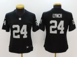Women NFL Oakland Raiders #24 Marshawn Lynch Nike Black Vapor Untouchable Limited Jerseys